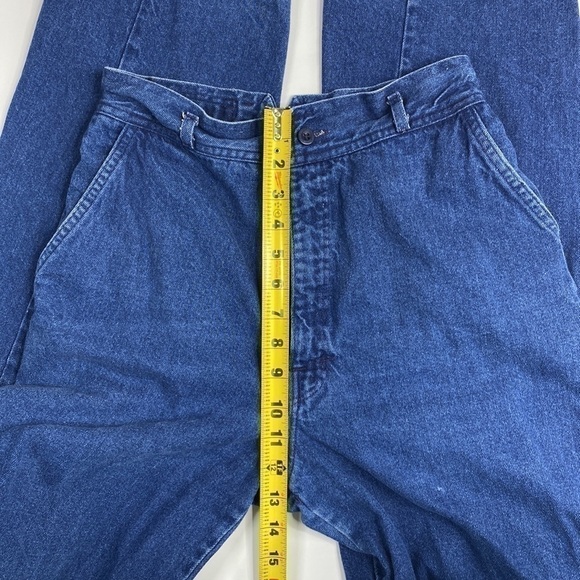 Vintage No Man's Hand High Waisted Straight Leg Jeans Size 13 26x32 80s - Picture 10 of 14